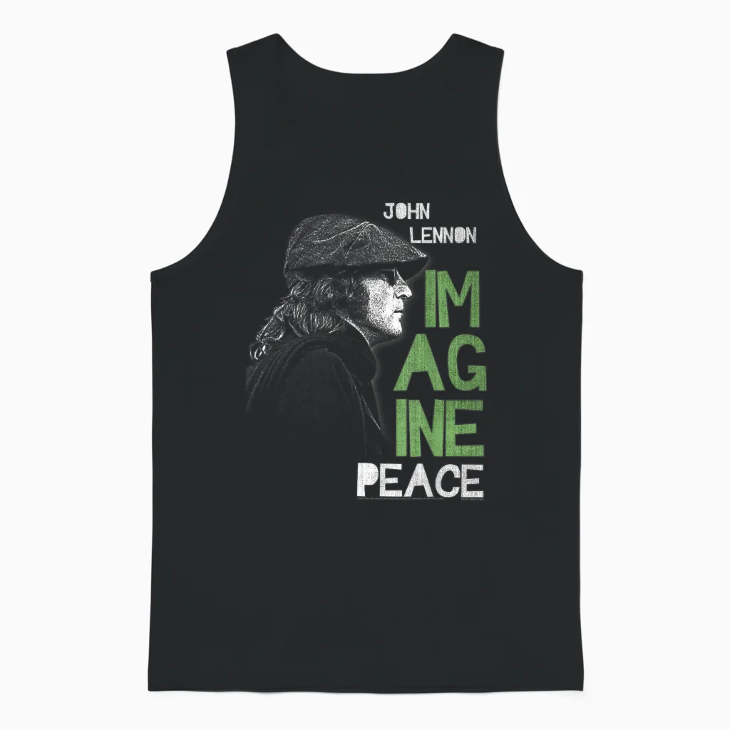 John Lennon Peacemaker Singer Rock World Unisex Tank Top in Black