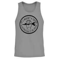 If I Wasn't a Good Electrician I'd Be Dead Unisex Tank Top - Sport Grey – 2