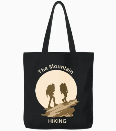 The Mountan Hiking Tote Bags - Black