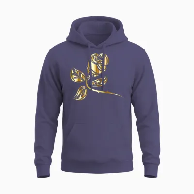 Gold Rose Unisex Hoodie - Heather Sport Dark Navy