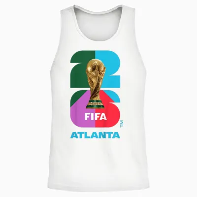 Kids Fifa World Cup26 Atlanta Trophy Color Unisex Tank Top - White