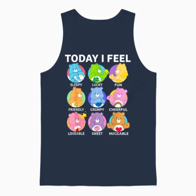 Care Bears Today I Feel Unisex Tank Top - Navy