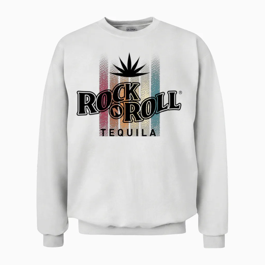 Rock N Roll Tequila Fifth Collection Unisex Sweatshirt in White