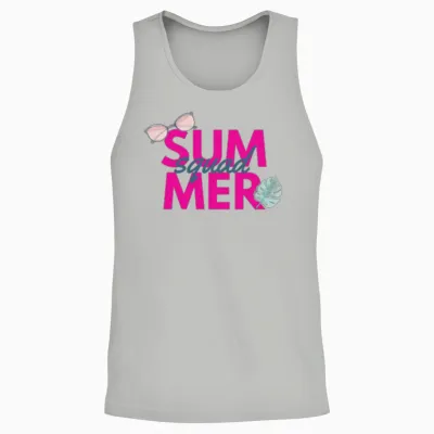 Summer Squad T-Shirts Unisex Tank Top - Ash