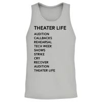 Theater Life Funny Unisex Tank Top - Ash – 2