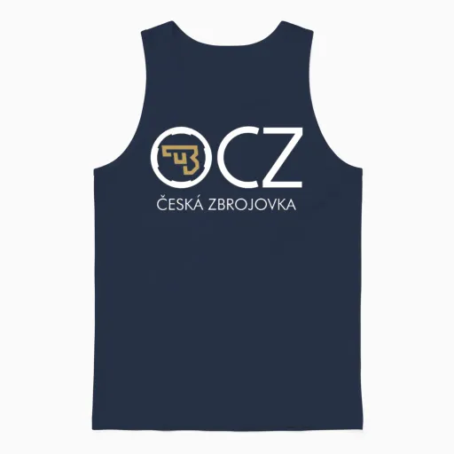 Cz Usa Ceska Zbrojovka Unisex Tank Top in Navy