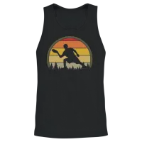 Retro Disc Golf Unisex Tank Top - Black – 2