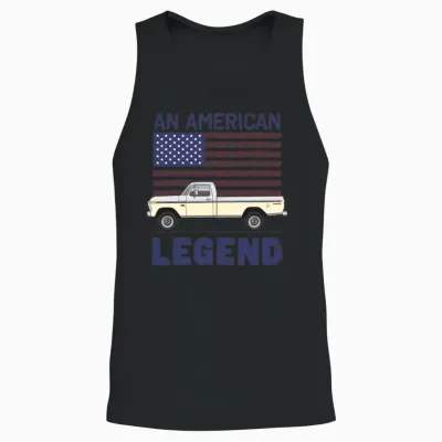 Legend Wimbledon White Unisex Tank Top - Black