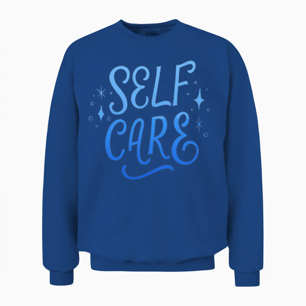 Self Care Unisex Sweatshirt in Royal