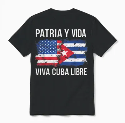 Half Cuban Half American Country Usa Flag Cuba America Unisex T-Shirt - Black