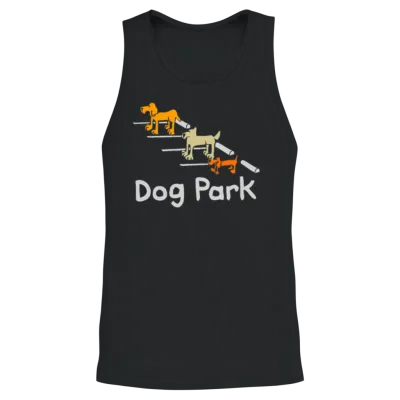 Computergear Dog Park Parking Unisex Tank Top - Black