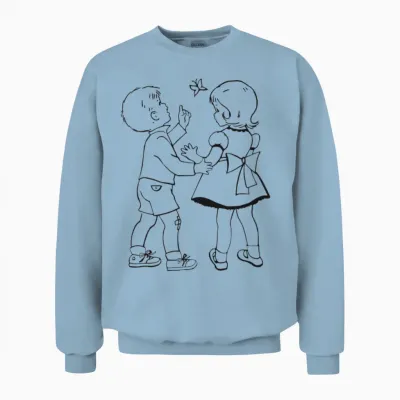 Retro Children Unisex Sweatshirt - Light Blue