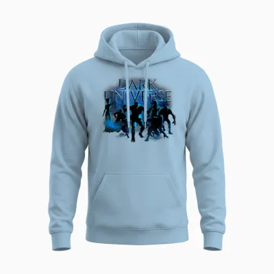 Universal Epic Universe Dark Universe Monsters Unisex Hoodie - Light Blue