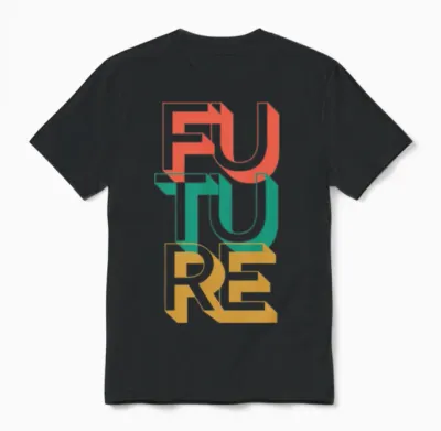 Retro Future Unisex T-Shirt - Black