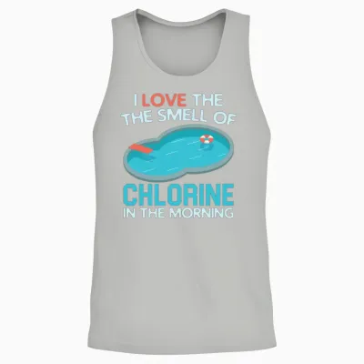 Funny Swimming Unisex Tank Top - Ash