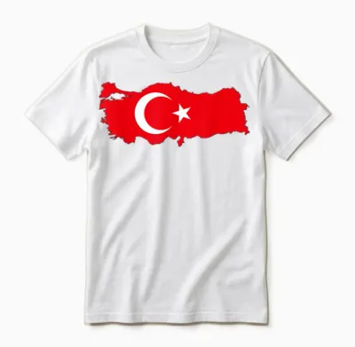 Türkei Flagge Türk Bayragi Herren Türkei Kinder Türkiye Unisex T-Shirt - White