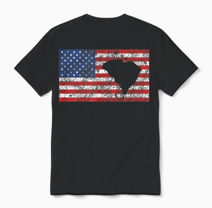 South Carolina Charleston Columbia North Charleston Pleasant Unisex T-Shirt in Black