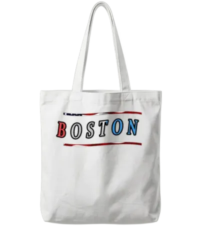 Boston Tote Bags - White