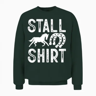 Stable Shirt Riding Horse Animal Horse Holder Women's T-Shirt, Black Unisex Sweatshirt - Forest