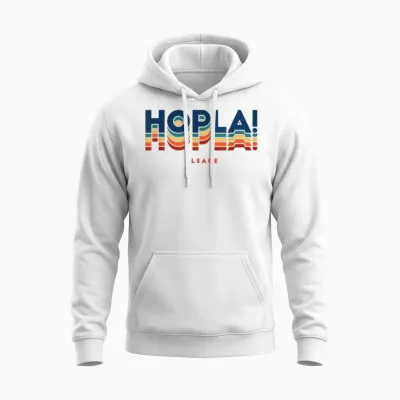 Hopla! Alsatian Vocabulary Gift Idea Alsace Alsatian Unisex Hoodie - White