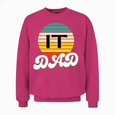 It Dad Retro Unisex Sweatshirt - Heliconia