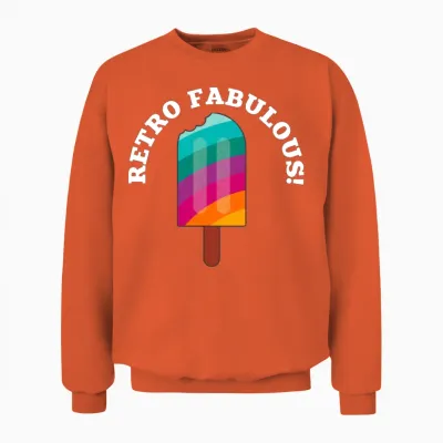 Retro Unisex Sweatshirt - Orange