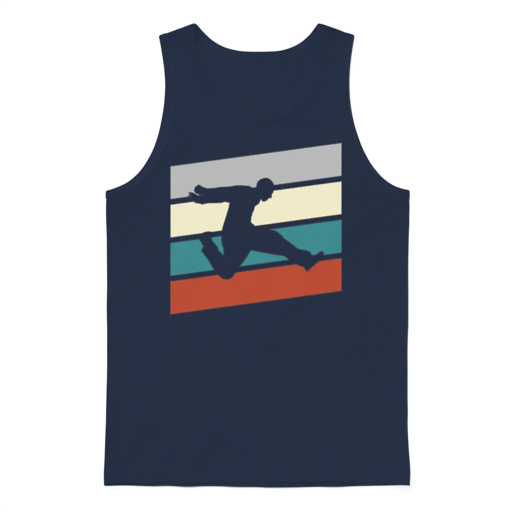 Parkour Retro Unisex Tank Top - Navy