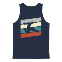 Parkour Retro Unisex Tank Top - Navy – 1