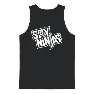 Spy Gaming Ninjas - Game Wild with Clay Style Unisex Tank Top - Black