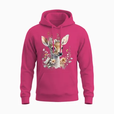 Reh, Hirsch, Reh Kostüm Damen, Reh Kostüm Mädchen, Trachten Unisex Hoodie - Heliconia