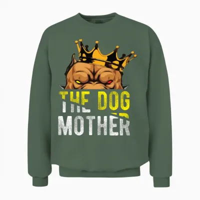 Puppy the Dog Mother Dogs Lover Unisex Sweatshirt - Military Green