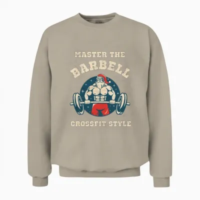 Master the Barbell Crossfit Hour Unisex Sweatshirt - Sand