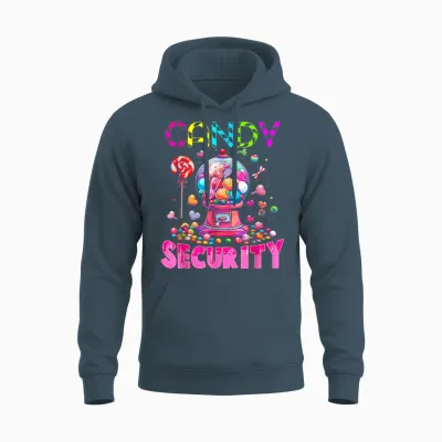 Candy Security Candyland Costume Kids Teens Adult Unisex Hoodie - Dark Heather