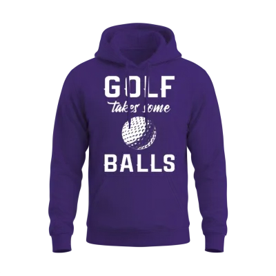 Funny Golfer Unisex Hoodie - Purple