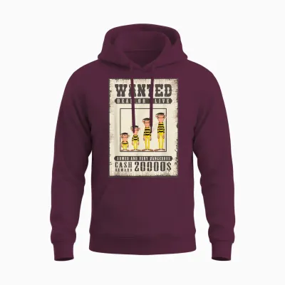 Dalton Wanted Unisex Hoodie - Maroon