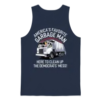 Garbage Man Unisex Tank Top - Navy – 1