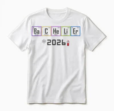 Homme Baccalauréat Physique Chimie Humour - Bachelier 2026 Unisex T-Shirt - White