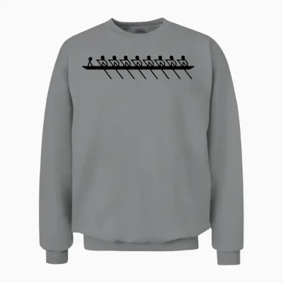 Rowing - Double Roller (x +) with Coxswain Unisex Sweatshirt - Sport Grey