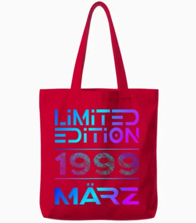 Limited Edition März 1999 Mann Frau 27. Geburtstag Tote Bags - Red