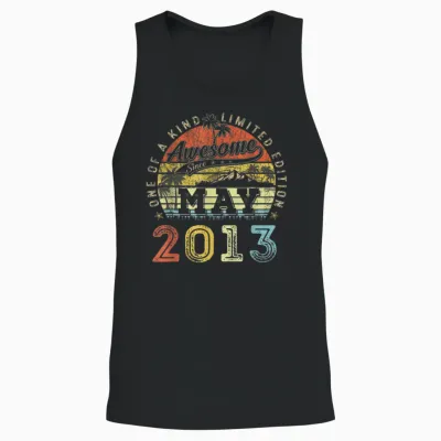 13 Limited Edition 2013 One of a Kind Mai 13. Geburtstag Unisex Tank Top - Black