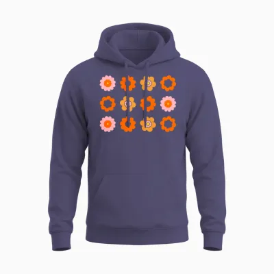Roses Unisex Hoodie - Heather Sport Dark Navy