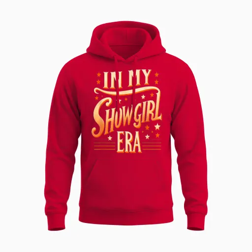 Vintage Showgirl Shirt for Youth Girls Women Unisex Hoodie - Red