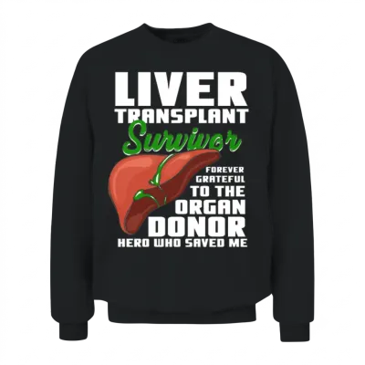 Liver Transplant Survivor Unisex Sweatshirt - Black
