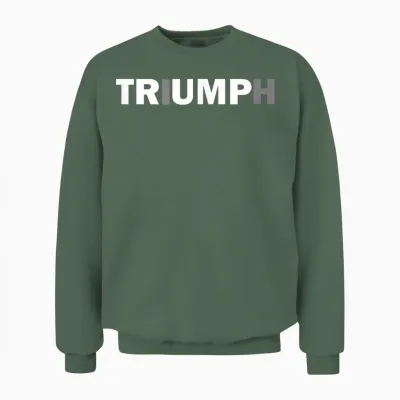 Trump Triumph T-Shirt Patriotisches Unisex Sweatshirt - Military Green