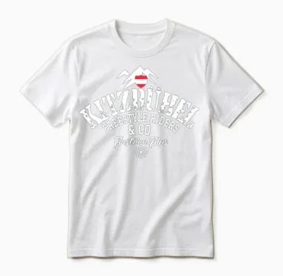 Kitzbuhel Freestyle Riders Austrian Alps Unisex T-Shirt - White