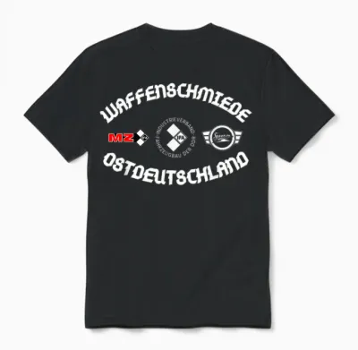 Waffenschmiede Simson Mz Etz Ifa Suhl Ossi Moped Geschenk Unisex T-Shirt - Black