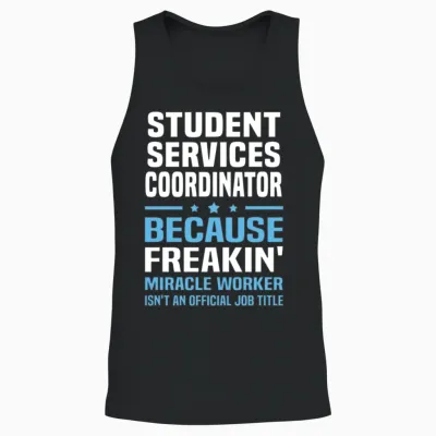 Student Services Coordinator Unisex Tank Top - Black
