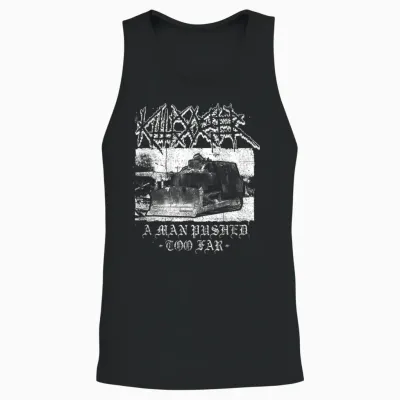 Killdozer Metal a Man Pushed Too Far Vintage Men's Women's T-Shirt, Black, S Unisex Tank Top - Black