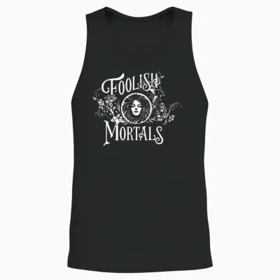 Disney Haunted Mansion Movie Madame Leota Foolish Mortals T-Shirt, Black, S Unisex Tank Top - Black