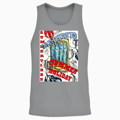 Sardines Summer Wallpaper Unisex Tank Top - Sport Grey